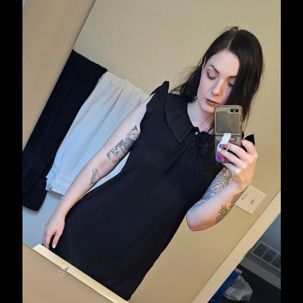 ❌️SOLD❌️Black Dress with Collar